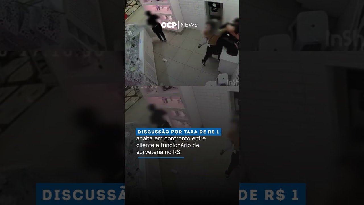 Discussão por taxa de R$ 1 acaba em confronto entre cliente e funcionário de sorveteria