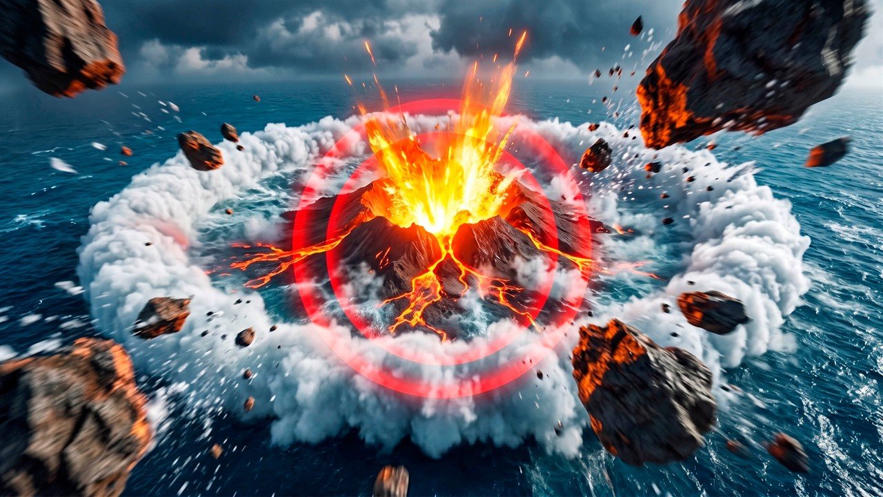 A erupção que partiu uma ilha ao meio — e mudou o destino da Terra