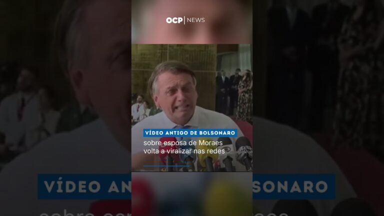 Vídeo antigo de Bolsonaro sobre esposa de Moraes volta a viralizar nas redes