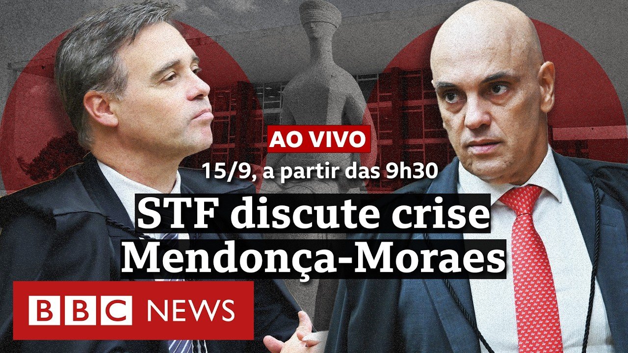 Ao vivo: STF discute crise entre André Mendonça e Alexandre de Moraes