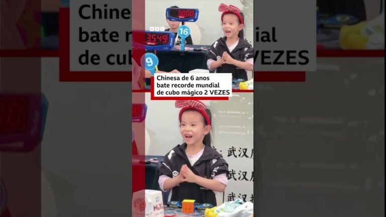 Chinesa de apenas 6 anos bate DUAS VEZES o recorde de cubo mágico