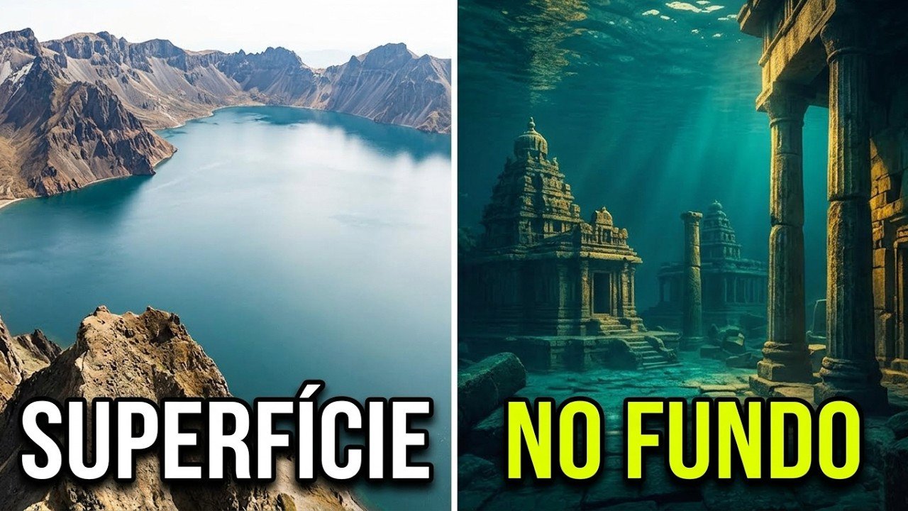 Cidade perdida parecida com Atlântida é encontrada no fundo de enorme lago na Ásia