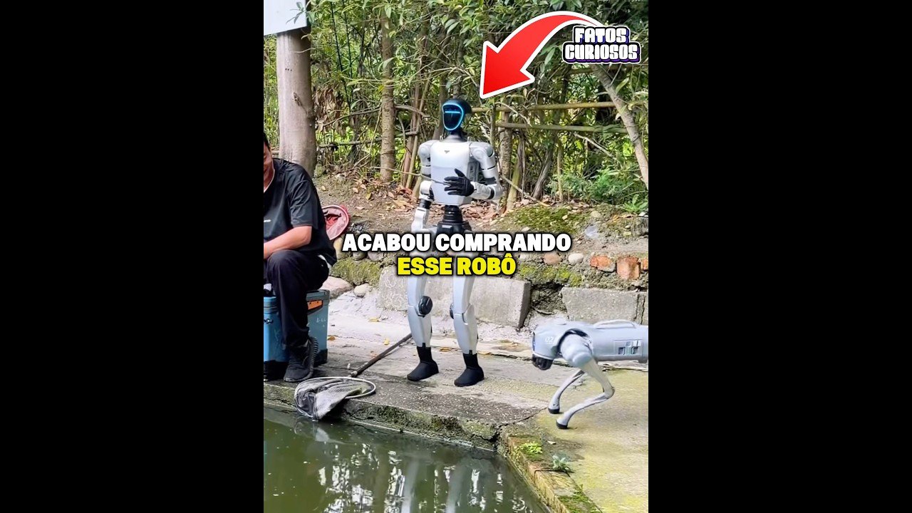 ESSE HOMEM COMPROU UM ROBÔ PARA O AJUDAR NA PESCARIA