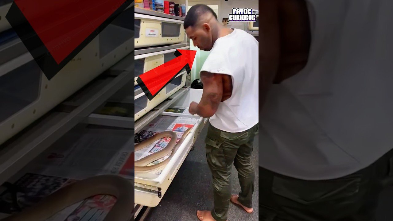 ESSE HOMEM É IMUNE AO VENENO DE QUALQUER COBRA