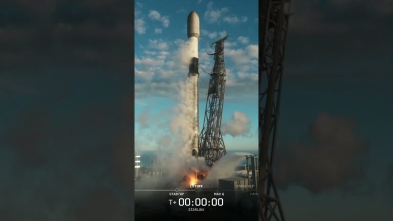 Falcon 9 decola e pousa em navio após lançar 27 satélites Starlink