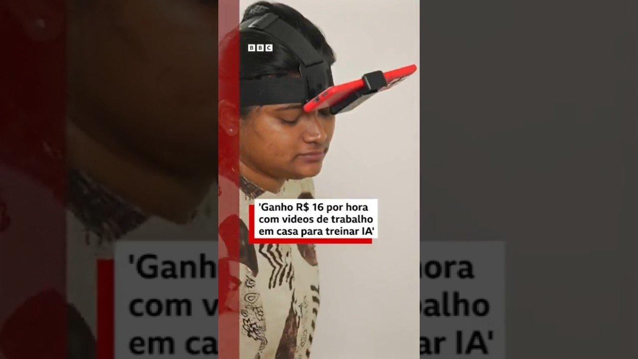 "Ganho R$16 por hora com vídeos de trabalho em casa para treinar IA"
