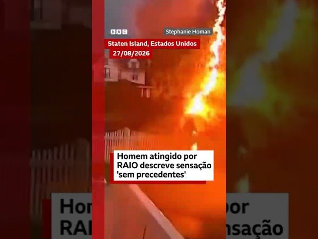 Homem atingido por um raio descreve "sensação sem precedentes"
