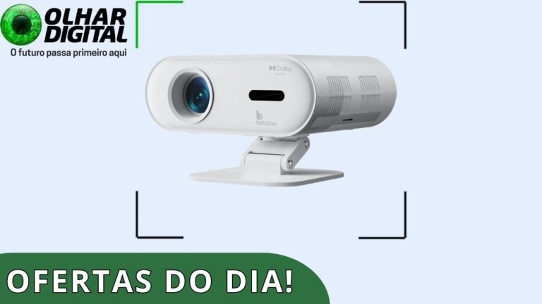 Mini projetor com Netflix com mais de 60% de desconto e mais promoções