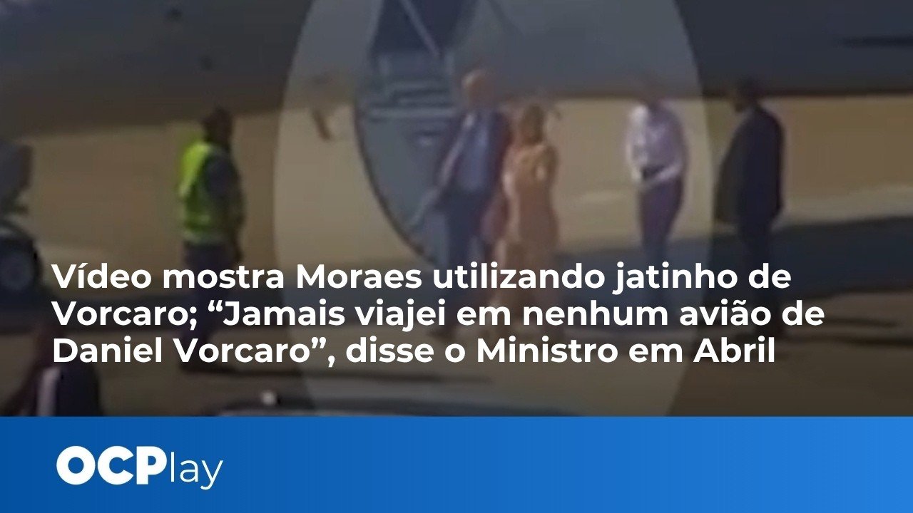Vídeo mostra Moraes utilizando jatinho de Vorcaro; “Jamais viajei em nenhum avião de Daniel Vorcaro”