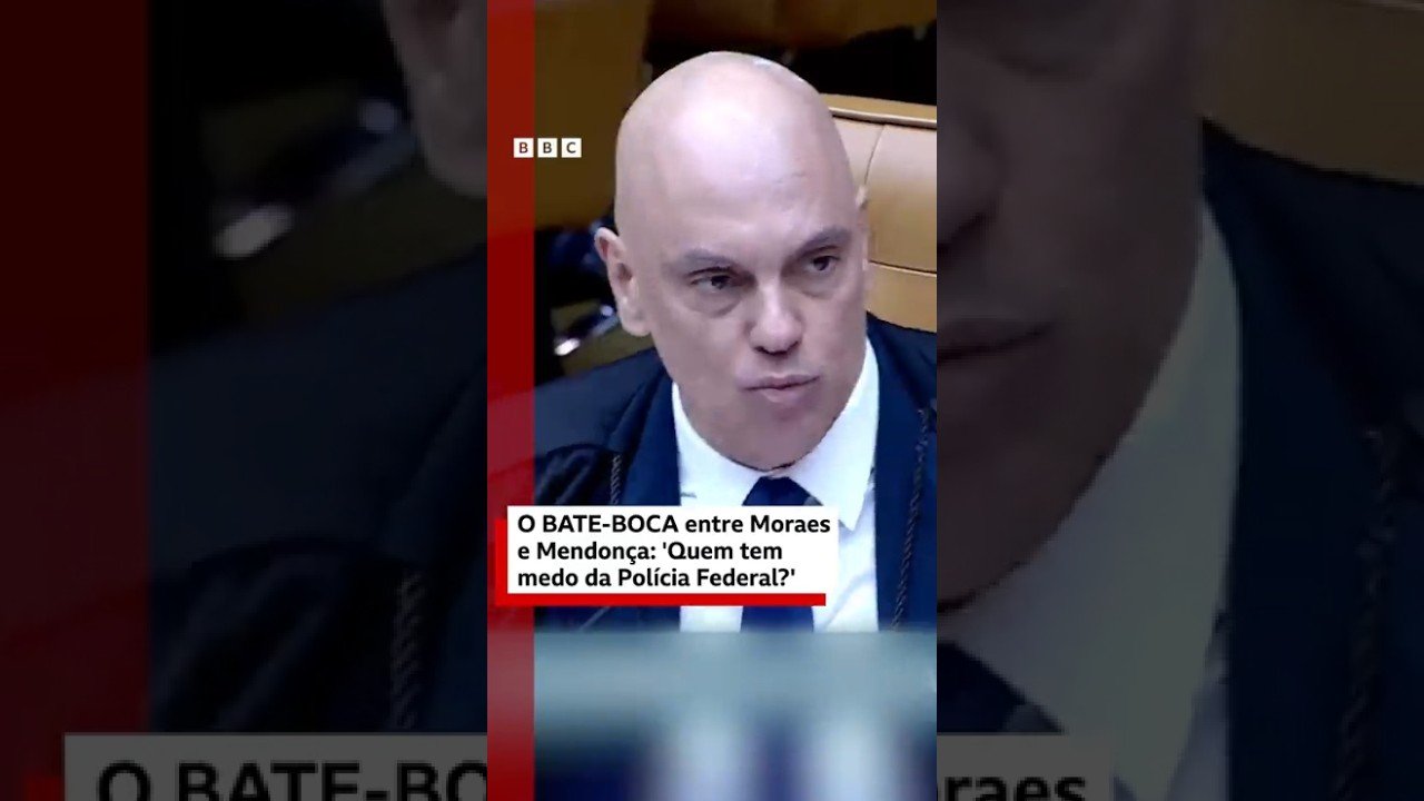 O bate-boca entre Moraes e Mendonça: "Quem tem medo da Polícia Federal"?