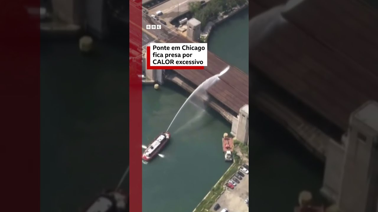 Ponte em Chicago fica presa por calor excessivo