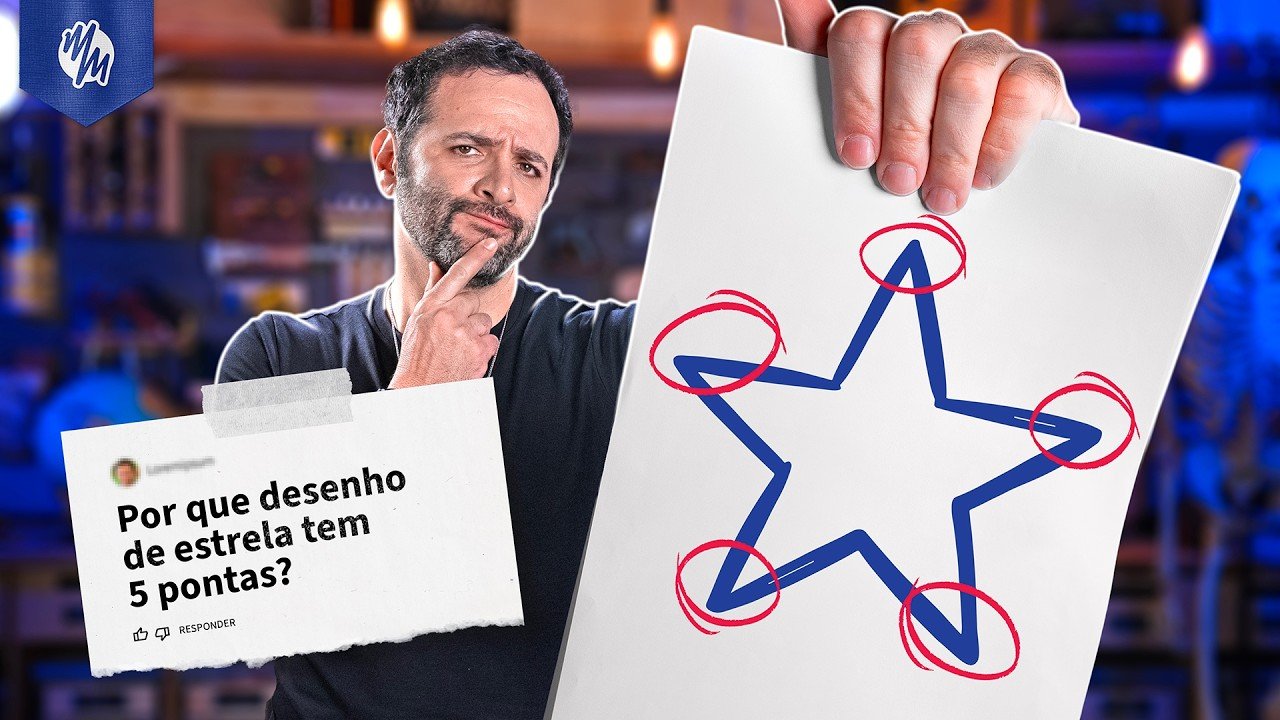 Por que DESENHO de ESTRELA tem 5 PONTAS?