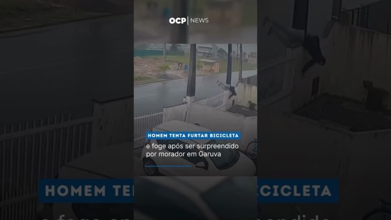 Homem tenta furtar bicicleta e foge após ser surpreendido por morador em Garuva