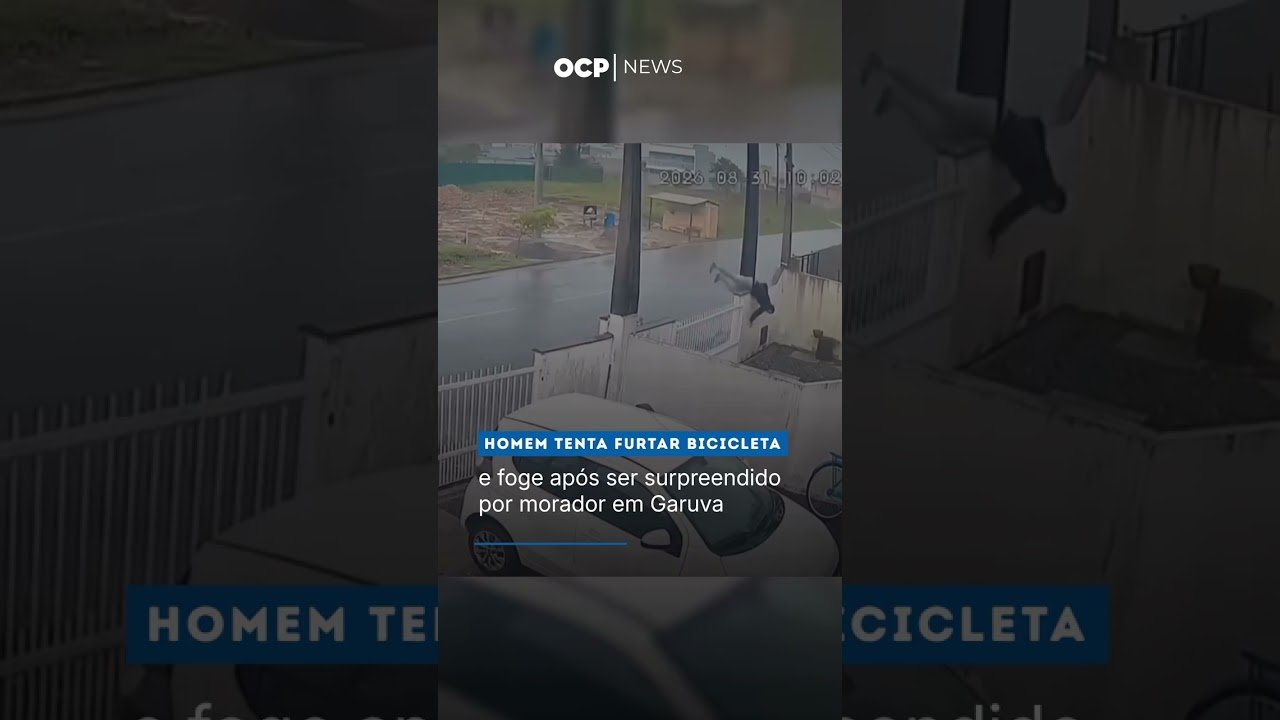 Homem tenta furtar bicicleta e foge após ser surpreendido por morador em Garuva