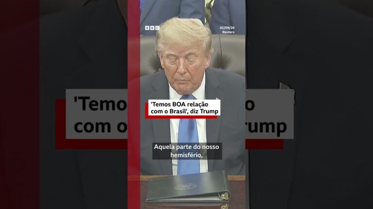 Trump: 'Temos um bom relacionamento com o Brasil'