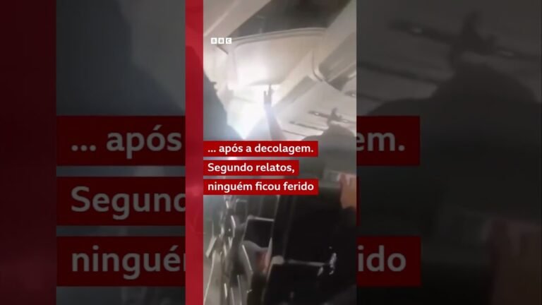 Avião sofre pane e teto desaba durante pouso de emergência no Irã ⚠️✈️