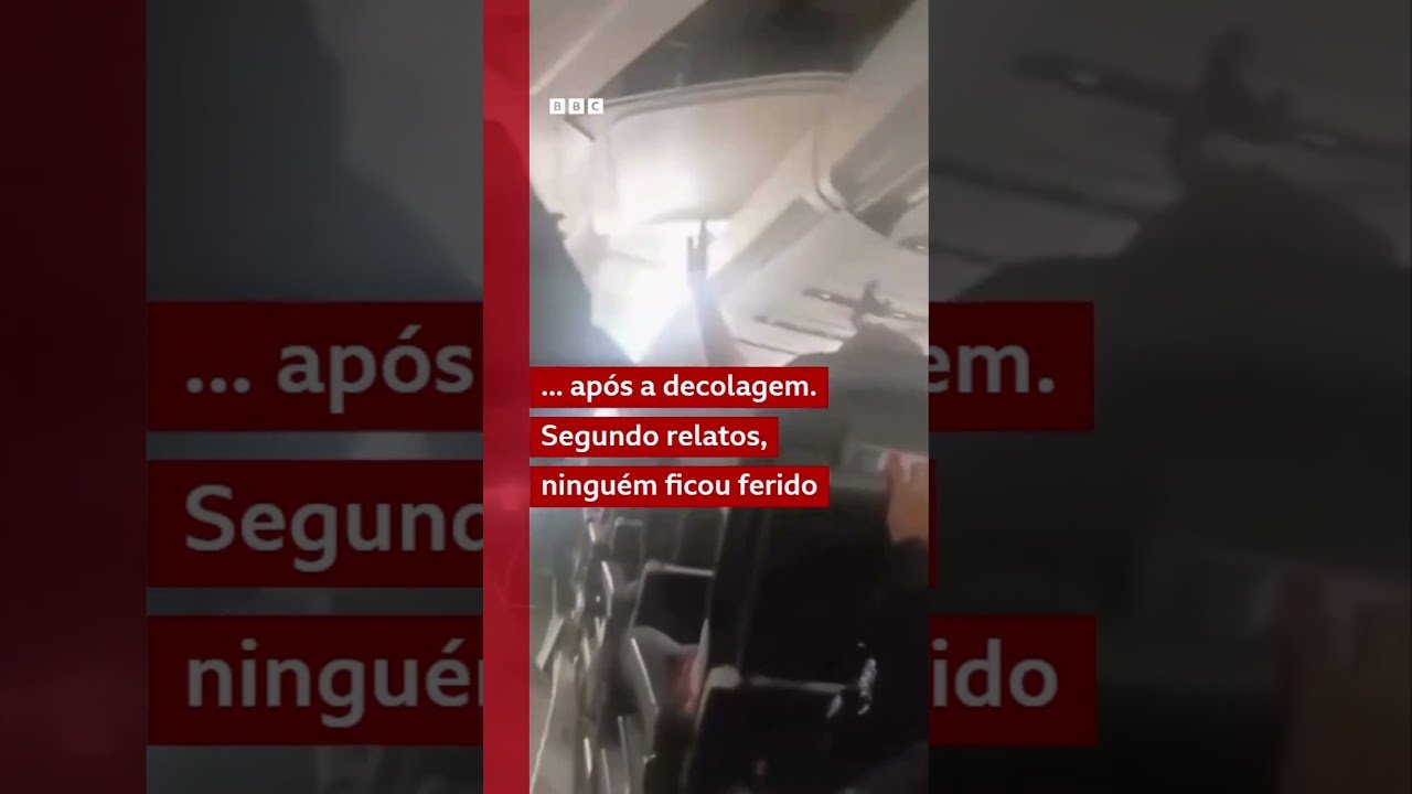 Avião sofre pane e teto desaba durante pouso de emergência no Irã ⚠️✈️