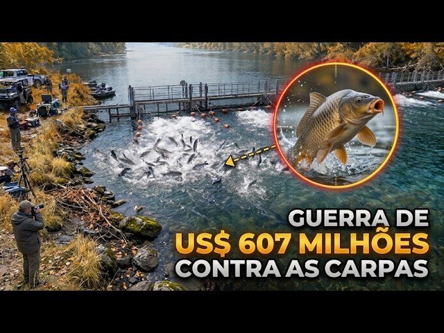 US$ 607 milhões contra a carpa asiática – plano focado na natureza era melhor