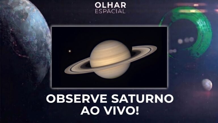 Ao vivo | Observe Saturno ao vivo! | 09/10/2026