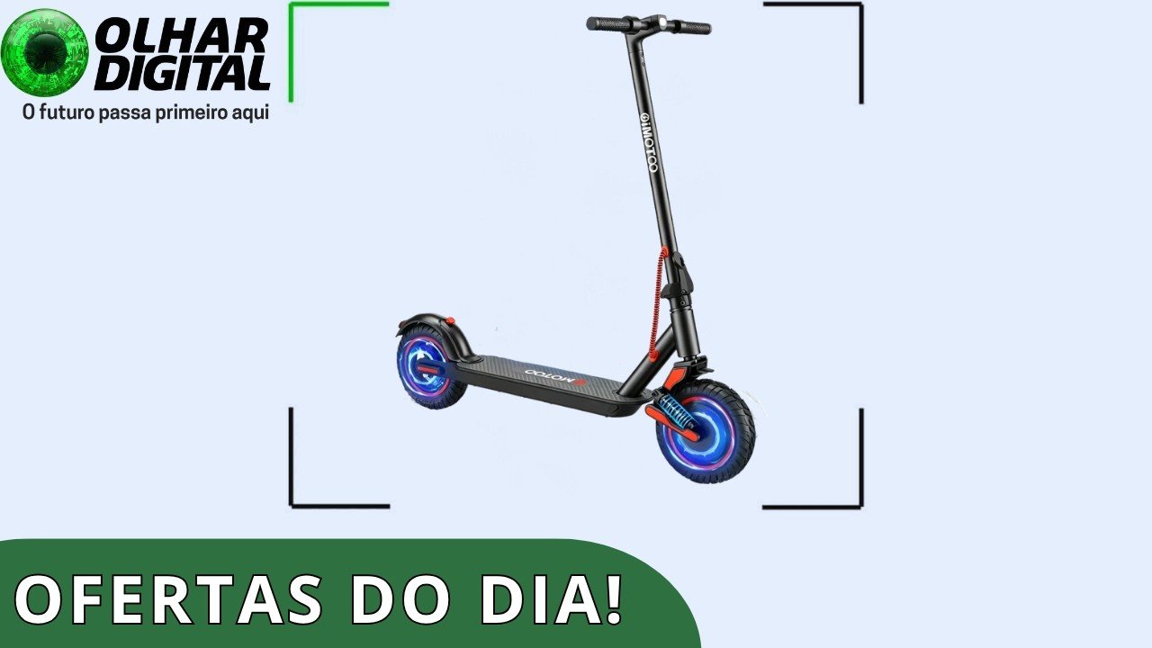 Patinete elétrico premium com 55% de desconto e mais promoções incríveis