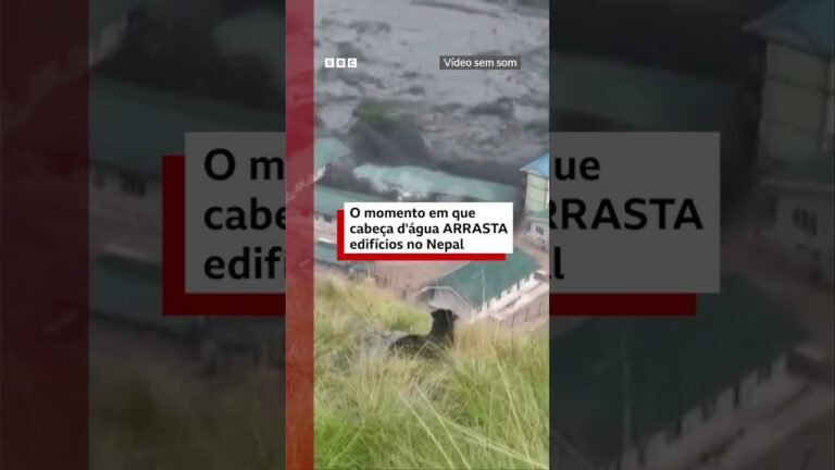 Cabeça d'água destrói vilarejos no Nepal