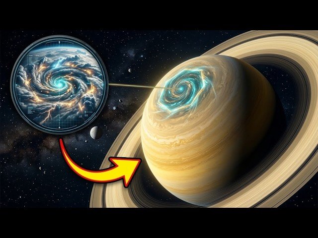 Decágono gigante é descoberto em Saturno