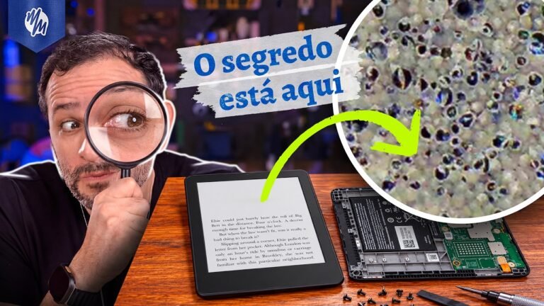 DESTRUÍMOS um KINDLE para ver como a TELA FUNCIONA!