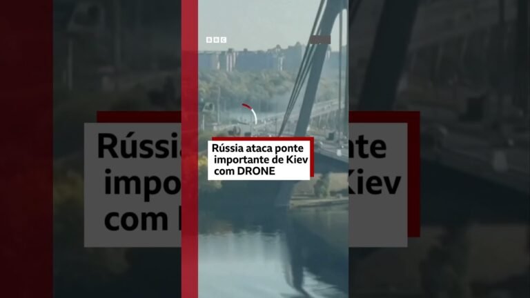 Rússia usa drones para atacar pontes durante visita de chanceler alemão à Ucrânia