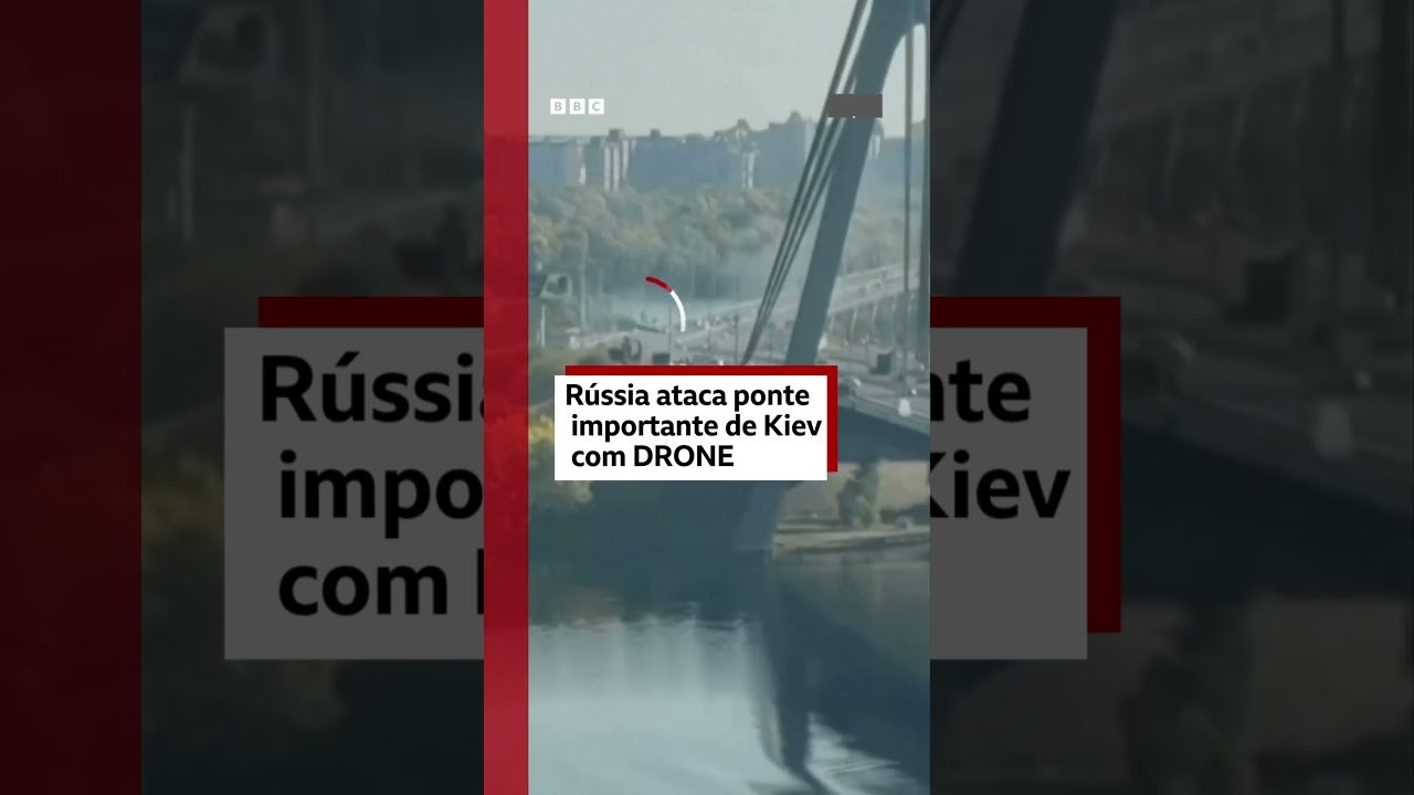 Rússia usa drones para atacar pontes durante visita de chanceler alemão à Ucrânia