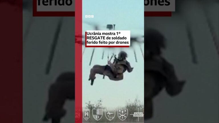 Veja resgate de soldado ferido que Ucrânia diz ter sido o 1º realizado por drones
