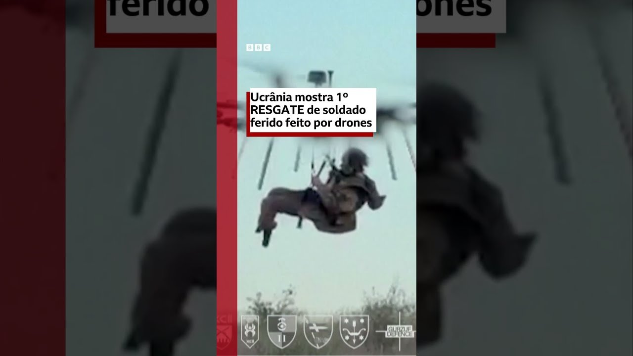 Veja resgate de soldado ferido que Ucrânia diz ter sido o 1º realizado por drones