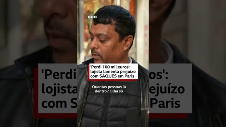 Comerciante diz que teve prejuízo de 100 mil euros com saques durante protestos em Paris
