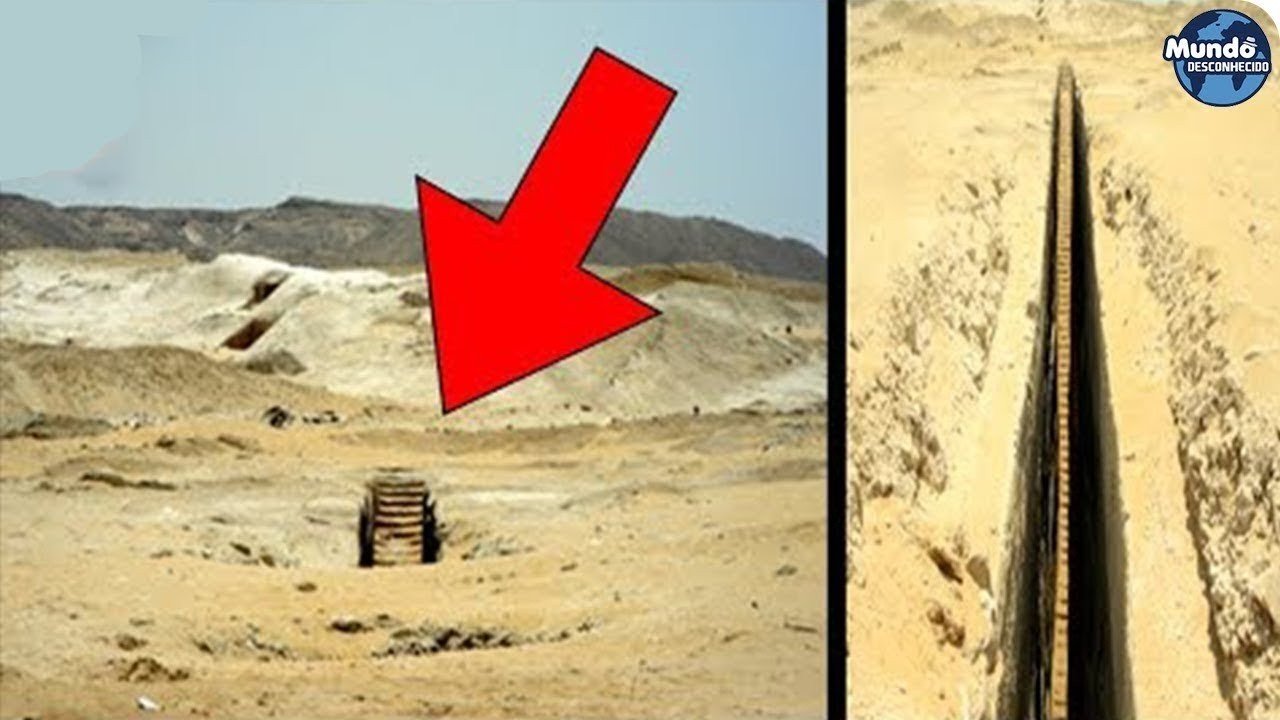 ESCADARIA MISTERIOSA ENCONTRADA NO PLATÔ DE GIZÉ, EGITO
