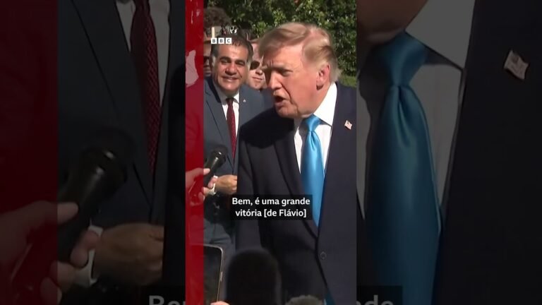 Trump chama vantagem de Flávio sobre Lula de “grande vitória”, mas diz que 2º turno será acirrado