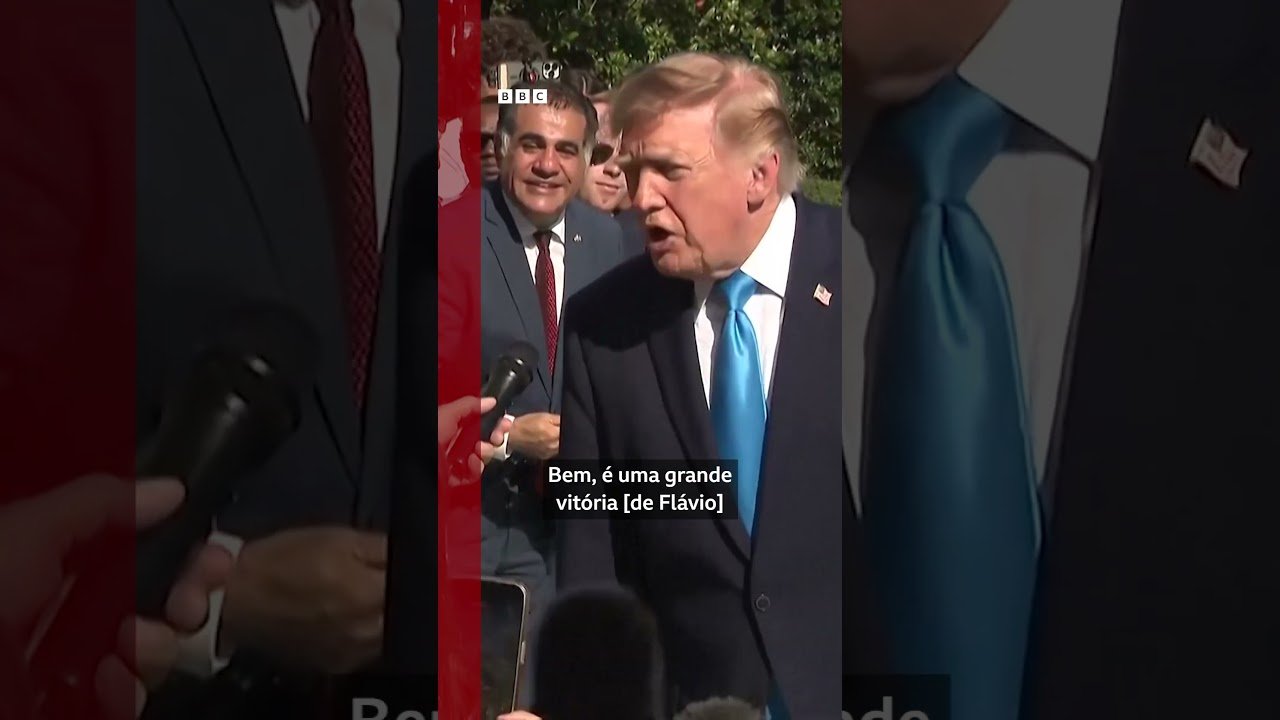 Trump chama vantagem de Flávio sobre Lula de “grande vitória”, mas diz que 2º turno será acirrado