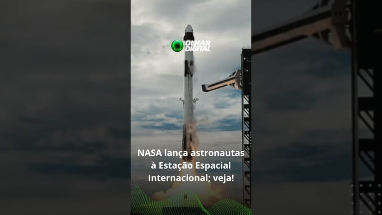 NASA e SpaceX lançam astronautas à Estação Espacial Internacional; veja!