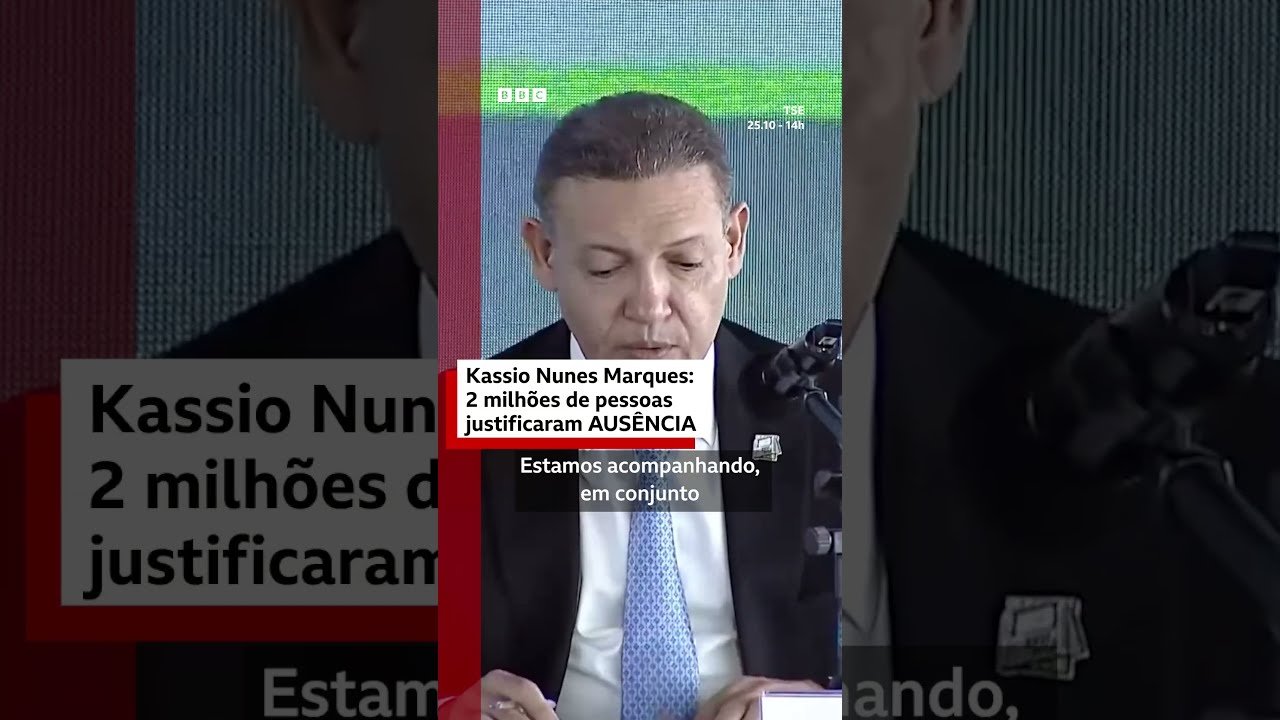 Presidente do TSE, Kassio Nunes Marques, faz balanço parcial das eleições de 2º turno em 2026