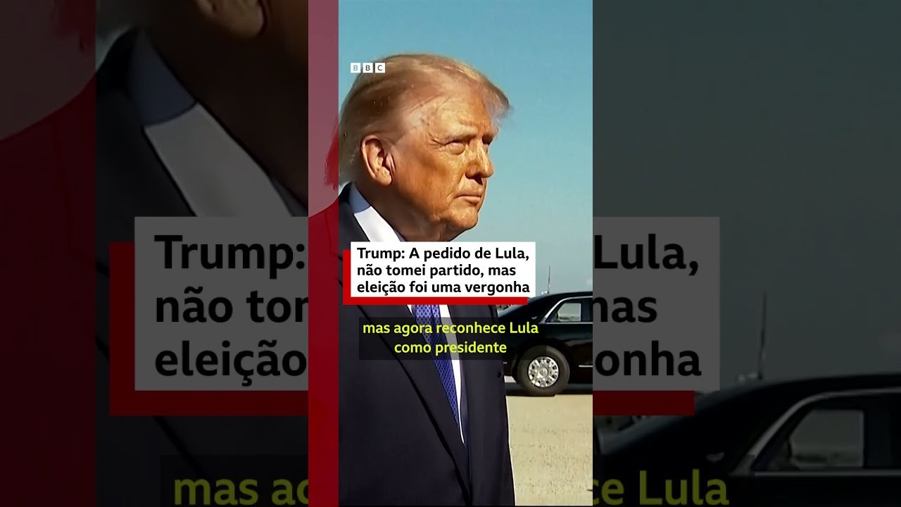Trump: "A pedido de Lula não tomei partido, mas eleição foi uma vergonha"
